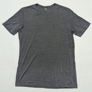 Men's Icebreaker L Gray Heather Merino Wool T-Shirt